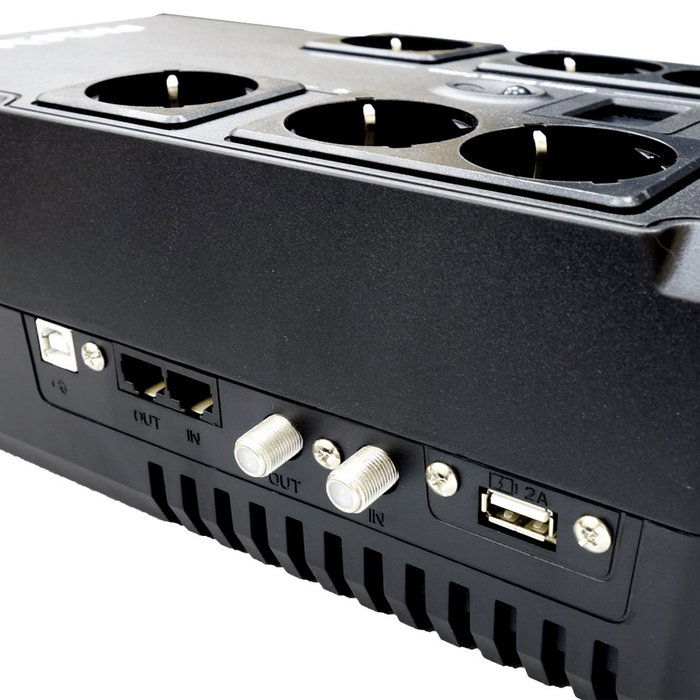 Phasak Kryptos 800VA 480W Interactivo con 6 Tomas Schuko Phasak Kryptos 800VA 480W Interactivo con 6 Tomas Schuko